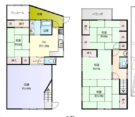 神戸市西区岩岡町岩岡 店舗付中古テラスハウス